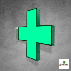 banderola cruz farmacia luminosa