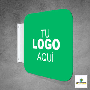 banderola simple chapa cuadrada